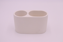 Carica l'immagine nel visualizzatore di Gallery, PORTASPAZZOLINO BECHER CEMENTO BIANCO